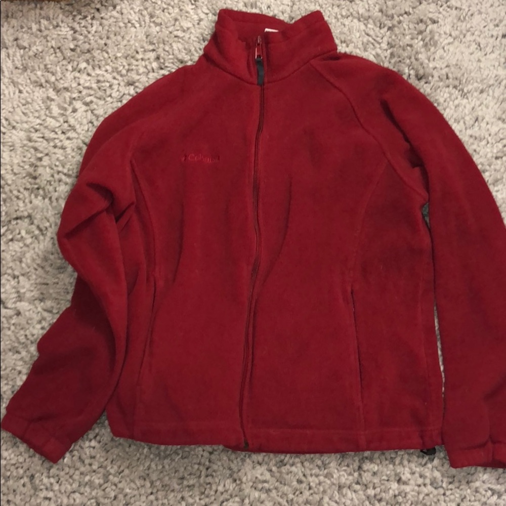 Red Columbia zip up